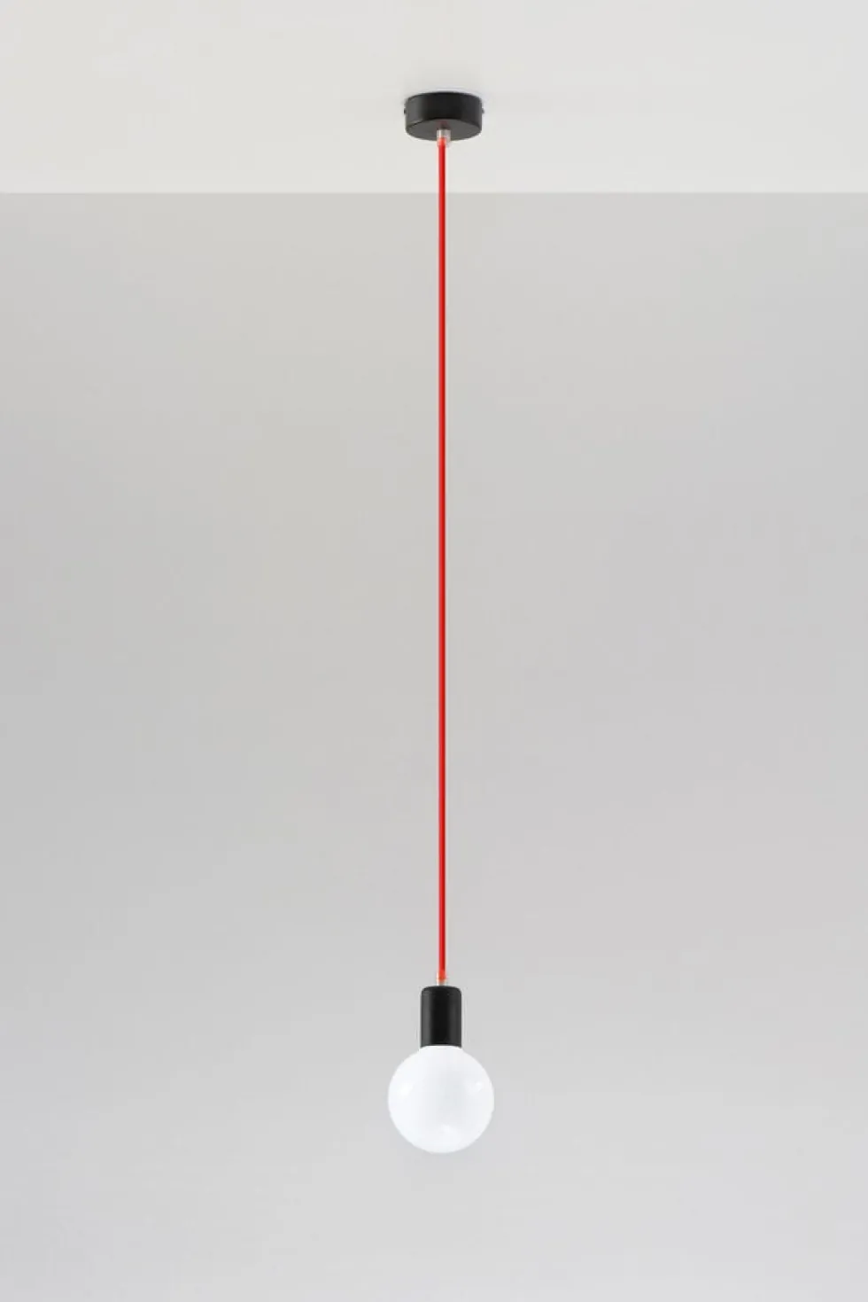 Hängeleuchte EDISON Rot - 1x E27 Fassung - max. 60W - exkl. LED's