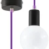 Hängeleuchte EDISON Violett - 1x E27 Fassung - max. 60W - exkl. LED's