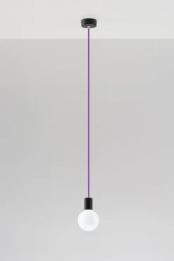 Hängeleuchte EDISON Violett - 1x E27 Fassung - max. 60W - exkl. LED's
