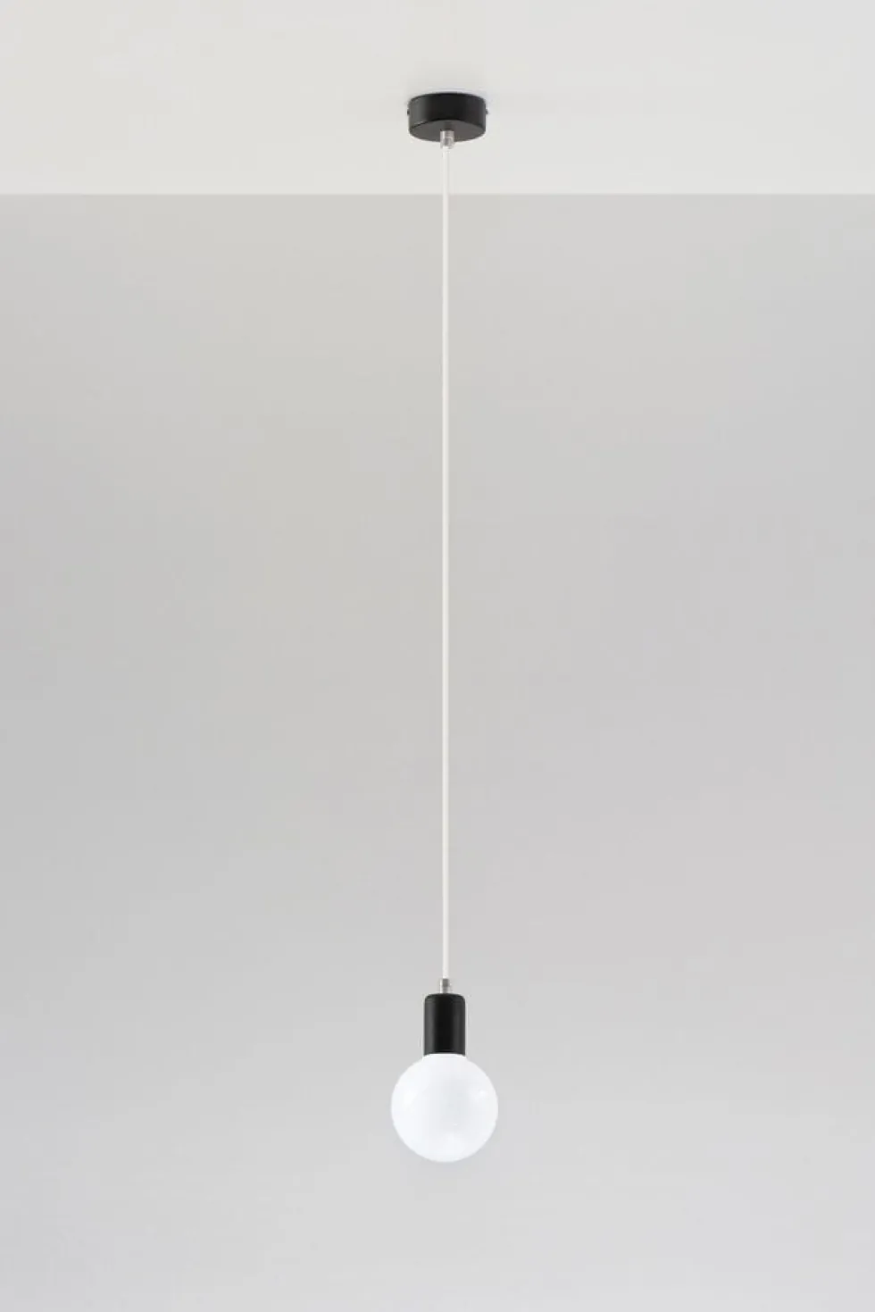 Hängeleuchte EDISON Weiß - 1x E27 Fassung - max. 60W - exkl. LED's