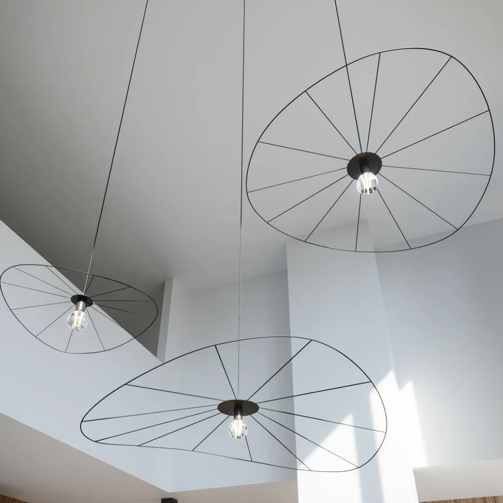 Hängeleuchte ESKOLA 70 Schwarz - 1x E27 Fassung - max. 60W - exkl. LED's