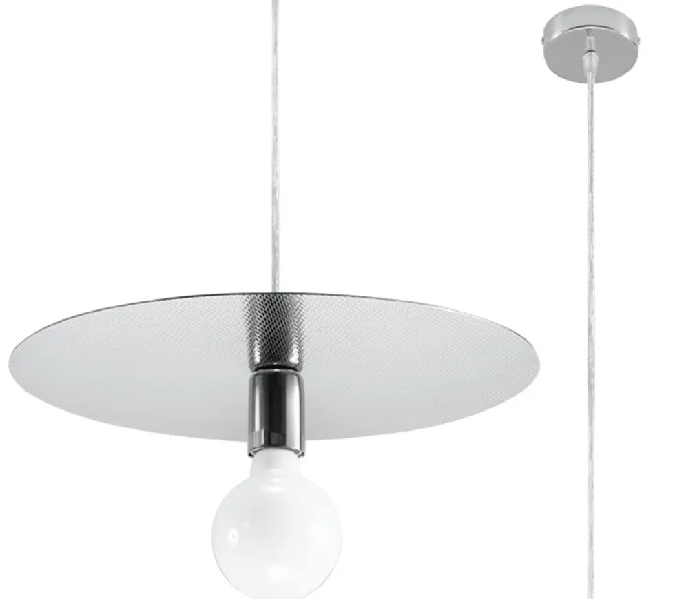 Hängeleuchte FLAVIO Grau - 1x E27 Fassung - max. 60W - exkl. LED's