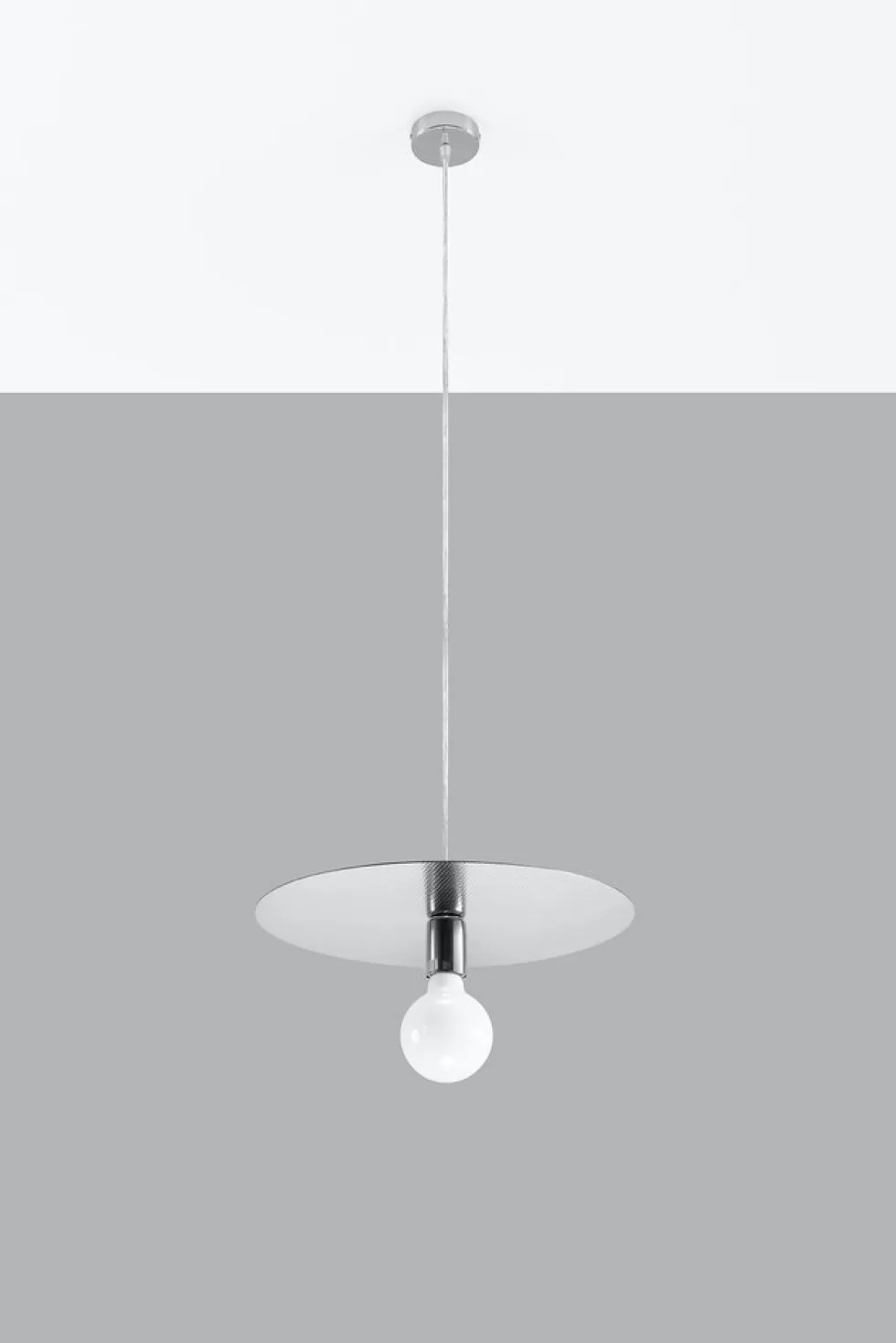 Hängeleuchte FLAVIO Grau - 1x E27 Fassung - max. 60W - exkl. LED's