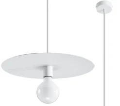 Hängeleuchte FLAVIO Weiß - 1x E27 Fassung - max. 60W - exkl. LED's