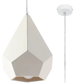 Hängeleuchte Keramik Lampe PAVLUS - 1x E27 Fassung - max. 60W - exkl. LED's