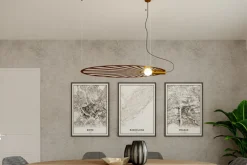 Hängeleuchte LEHDET Gold - 1x E27 Fassung - max. 60W - exkl. LED's