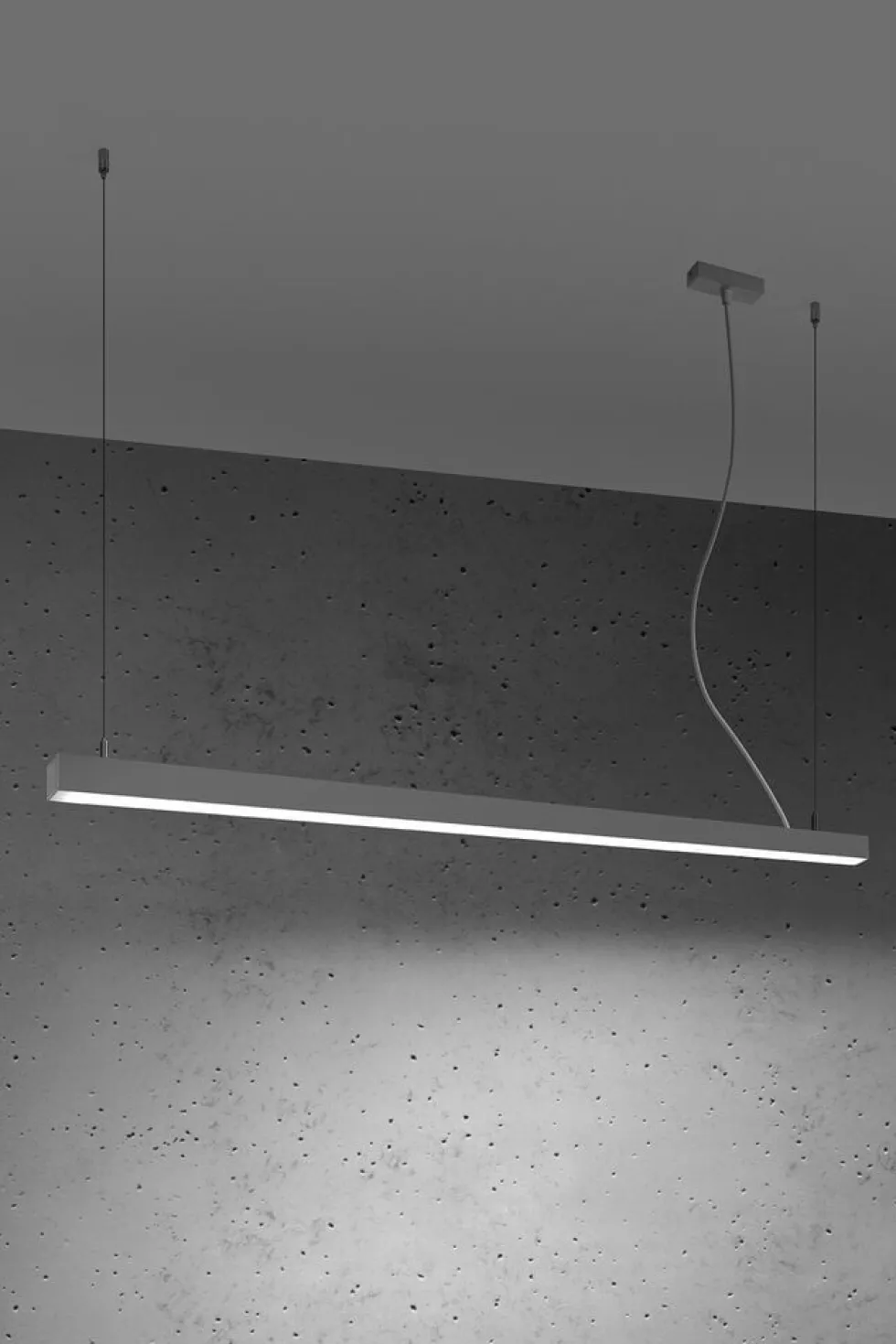 Hängeleuchte PINNE 150 Grau - 39W - 7200Lm - 4000K Neutralweiß