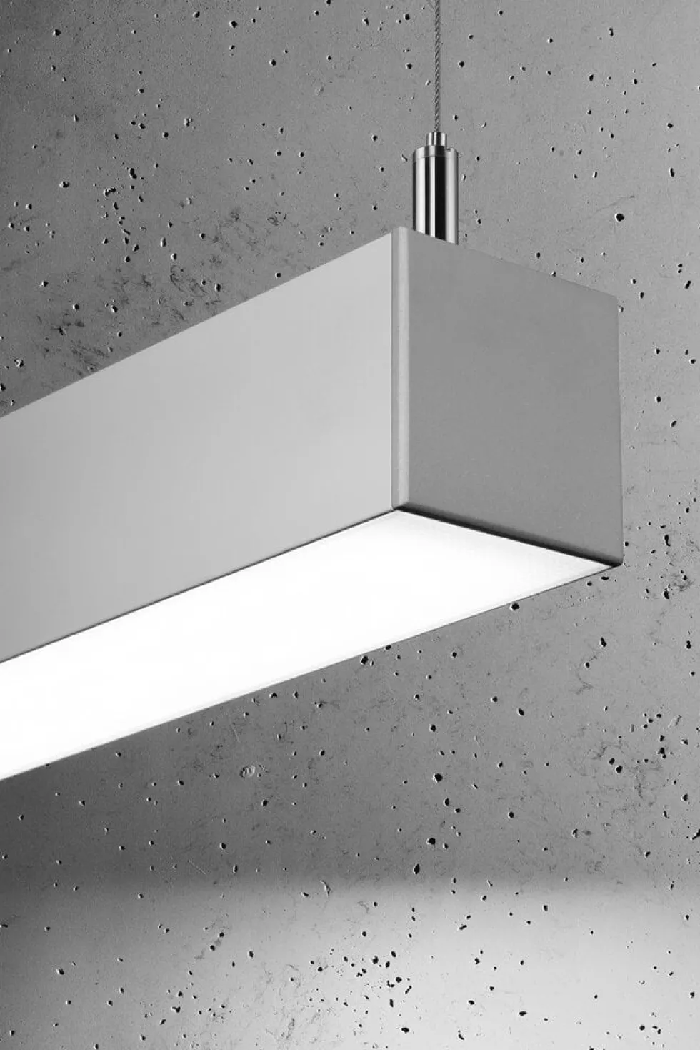 Hängeleuchte PINNE 67 Grau - 17W - 3179Lm - 4000K Neutralweiß