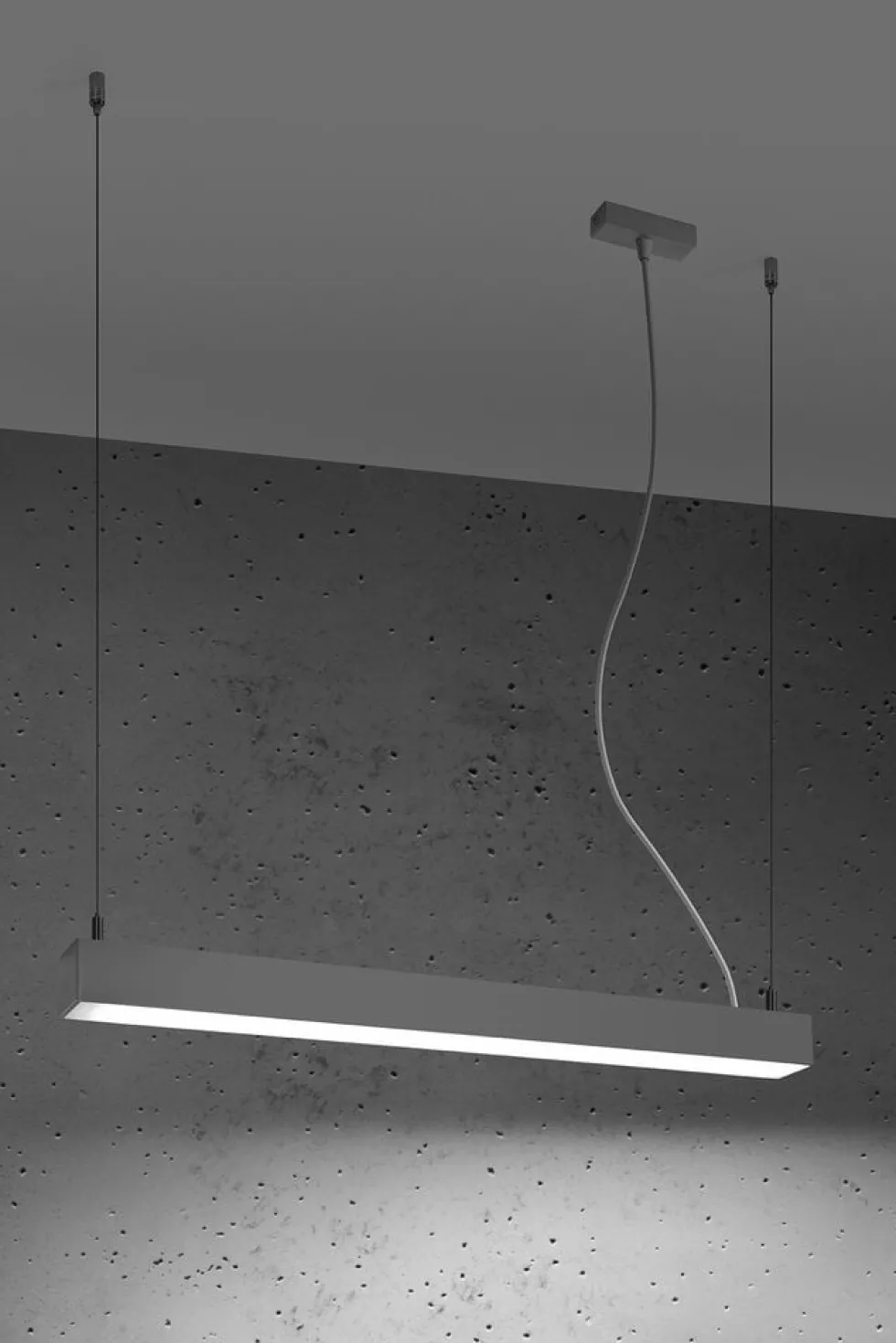 Hängeleuchte PINNE 67 Grau - 17W - 3179Lm - 4000K Neutralweiß