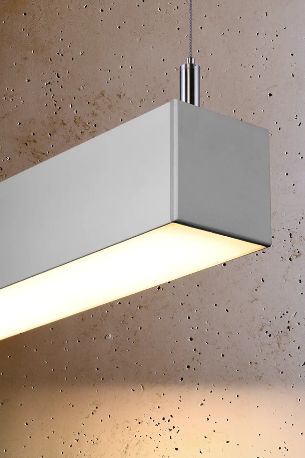 Hängeleuchte PINNE 117 Grau - 31W - 5100Lm - 3000K Warmweiß