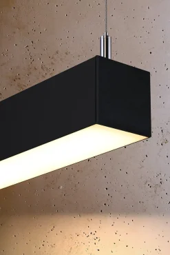 Hängeleuchte PINNE 150 Schwarz - 39W - 7200Lm - 3000K Warmweiß