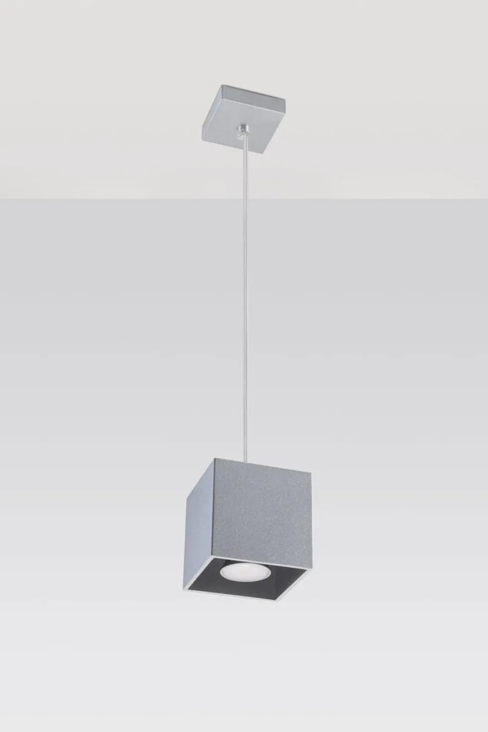 Hängeleuchte QUAD 1 Grau - 1x GU10 Fassung - max. 40W - exkl. LED's