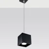 Hängeleuchte QUAD 1 Schwarz - 1x GU10 Fassung - max. 40W - exkl. LED's