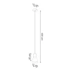 Hängeleuchte QUBIC Schwarz - 1x E27 Fassung - max. 60W - exkl. LED's