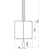 Hängeleuchte RANA 1 Schwarz - 1x GU10 Fassung - max. 40W - exkl. LED's