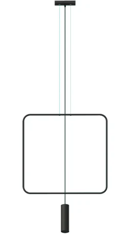 Hängeleuchte RANA 1 Schwarz - 1x GU10 Fassung - max. 40W - exkl. LED's