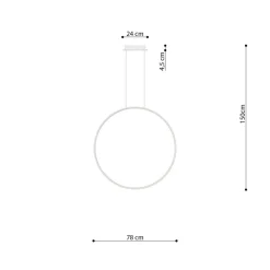Hängeleuchte RIO 78 Schwarz - 50W - 5520Lm - 4000K Neutralweiß