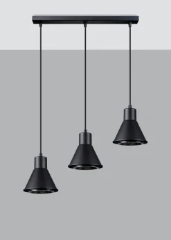 Hängeleuchte TALEJA 3 Schwarz - GU10 AR111 Fassung - exkl. LED's
