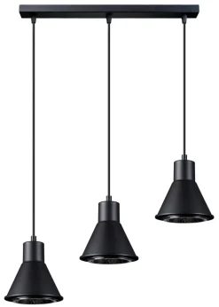Hängeleuchte TALEJA 3 Schwarz - GU10 AR111 Fassung - exkl. LED's