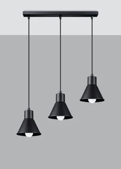Hängeleuchte TALEJA 3 Schwarz - 3x E27 Fassung - max. 3x60W - exkl. LED's