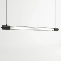 Hängeleuchte VALO Schwarz - 1x T8 Fassung - max. 14W - exkl. LED's