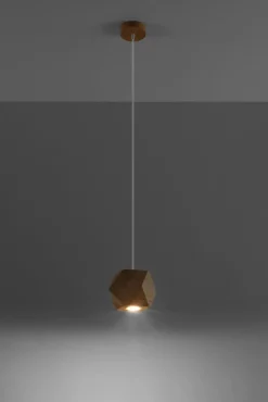 Hängeleuchte WOODY Holz Natur - 1x GU10 - max. 40W - exkl. LED's