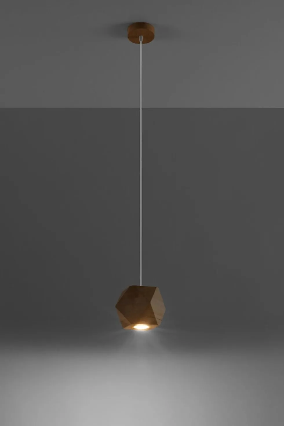 Hängeleuchte WOODY Holz Natur - 1x GU10 - max. 40W - exkl. LED's