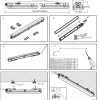 Komplettset - 150cm Einzelfassung - IP65 Feuchtraum -Wannenleuchte + 25W LED Leuchtstoffröhre 4000K - 840 - Neutralweiß