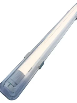 Komplettset - 150cm Einzelfassung - IP65 Feuchtraum -Wannenleuchte + 25W LED Leuchtstoffröhre 4000K - 840 - Neutralweiß