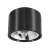 LED AR111 Deckenspot Schw. Metall IP20 - mit GU10/AR111 Fassung - LED Spot optional