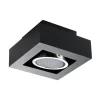 LED AR111 GU10 Deckenspot Armatur Schwarz - für 1 LED GU10 Spot