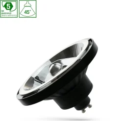 LED AR111 GU10 230V - 12W entspricht 100W - 3000K Warmweiß - nicht dimmbar - 45° Abstrahlwinkel