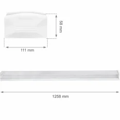 LED Armatur Prisma 120cm IP44 40W entspricht 400W 4000K Neutralweiß - 5 Jahre Garantie