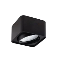 LED AR111 Strahler Einbaurahmen Schwarz viereckig - für 1 LED AR111 Spot