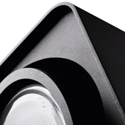 LED AR111 Strahler Einbaurahmen Schwarz viereckig - für 1 LED AR111 Spot