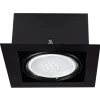 LED AR111Strahler Einbaurahmen Schwarz viereckig - für 1 LED AR111 Spot