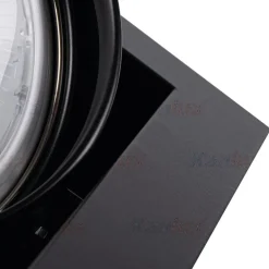 LED AR111Strahler Einbaurahmen Schwarz viereckig - für 1 LED AR111 Spot