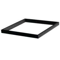 LED Aufbau Panel Schwarz Aluminium - 60x60cm Rahmensystem - 5cm hoch inkl. Schrauben