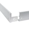 LED Aufbau Panel - 60x60cm Rahmensystem Type B ohne Schrauben - weiß Aluminium - 5cm hoch