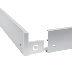 LED Aufbau Panel - 60x60cm Rahmensystem Type B ohne Schrauben - weiß Aluminium - 5cm hoch