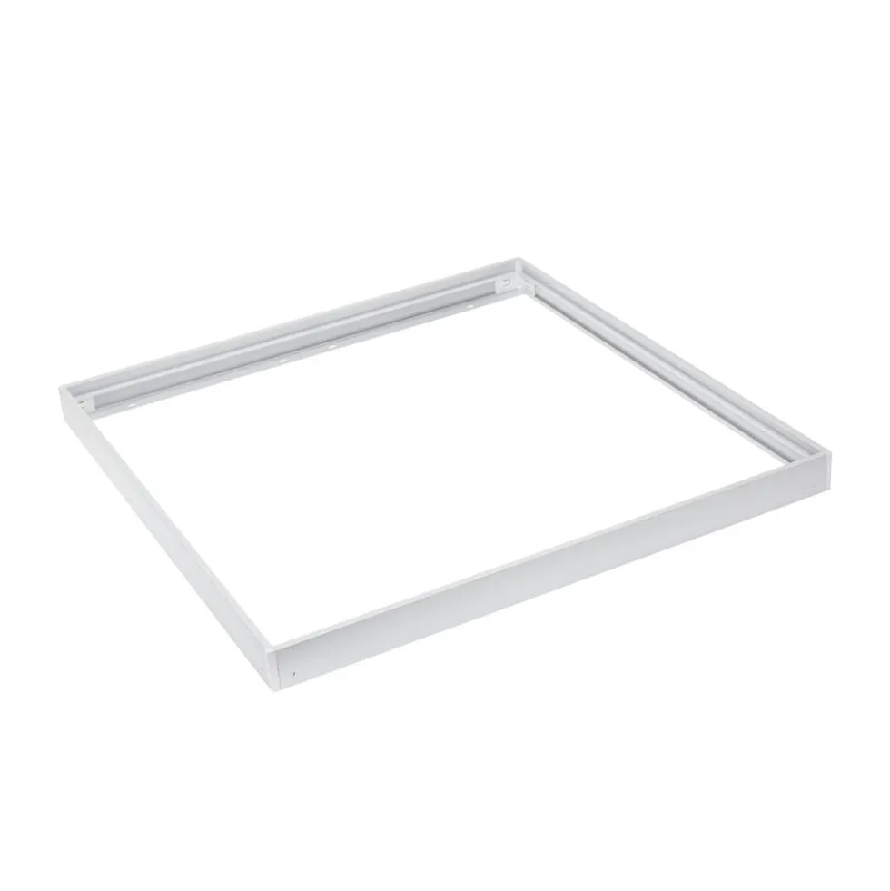LED Aufbau Panel - 60x60cm Rahmensystem Type B ohne Schrauben - weiß Aluminium - 5cm hoch
