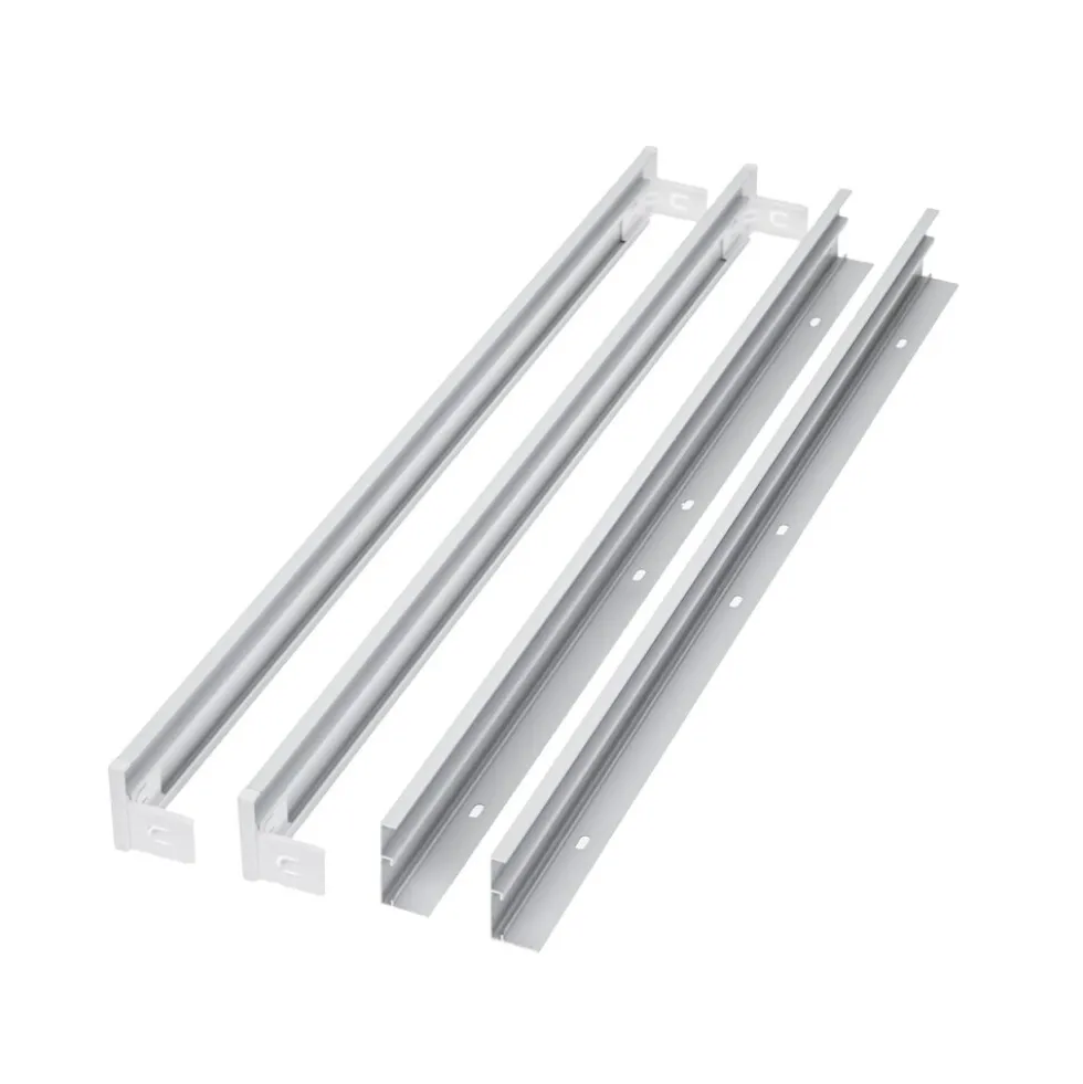 LED Aufbau Panel - 60x60cm Rahmensystem Type B ohne Schrauben - weiß Aluminium - 5cm hoch