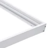 LED Aufbau-Rahmen Typ A für Panel 60×60 cm – Weißes Aluminium – 5 cm Höhe inkl. Schrauben