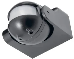 LED Bewegungssensor IP44 Schwarz . 180° - PIR infrarot Bewegungsmelder - 230V max. 300W