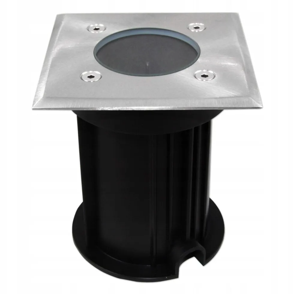 LED Bodenspot GU10 - IP67 - Quadratisch Alu - 110mm | Einbaumaß 100mm - 230V
