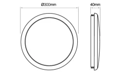 LED Deckenleuchte - IP65 wasserdicht - 22W entspricht 190W - Neutralweiß 4000K - 5 Jahre Garantie