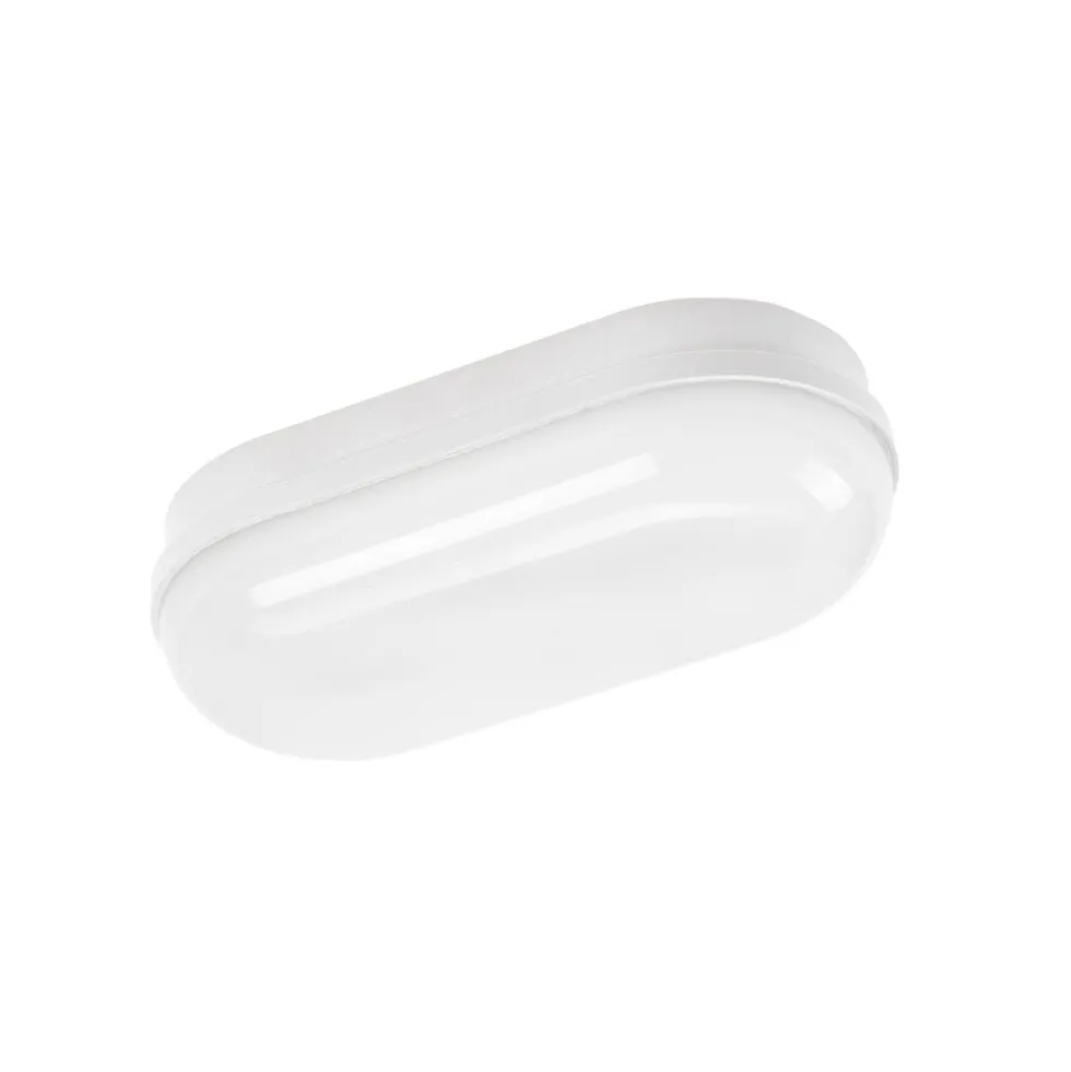 LED Deckenleuchte oval - 8W 4000K - IP54 spritzwassergeschützt