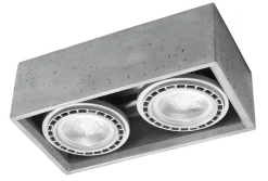 LED Deckenspot Beton QUATRO - 2 x GU10 AR111 Fassung - exkl. LED's