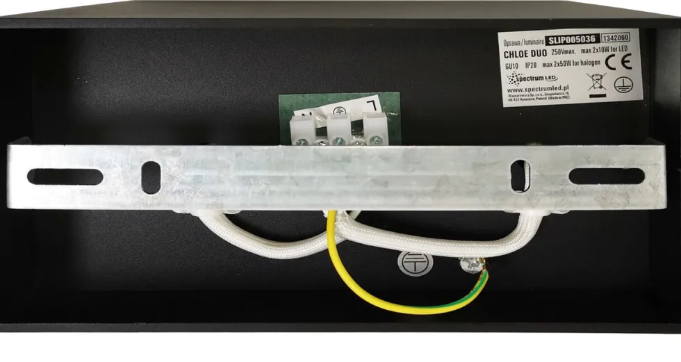 LED Deckenspot doppelt schwenkbar - Würfel Schwarz - GU10 Fassung