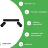 LED Deckenspot Mattschwarz - 2 verstellbare GU10 Fassungen für LED Spots - exkl. LED Spot